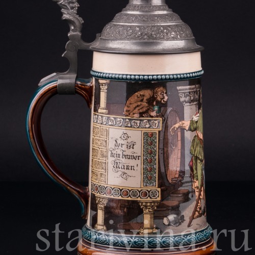 Пивная кружка, 1/2 л, Villeroy & Boch, Германия, 1898 г