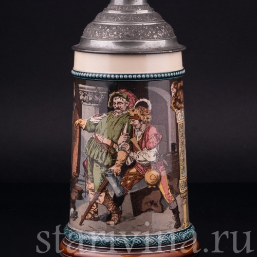 Пивная кружка, 1/2 л, Villeroy & Boch, Германия, 1898 г