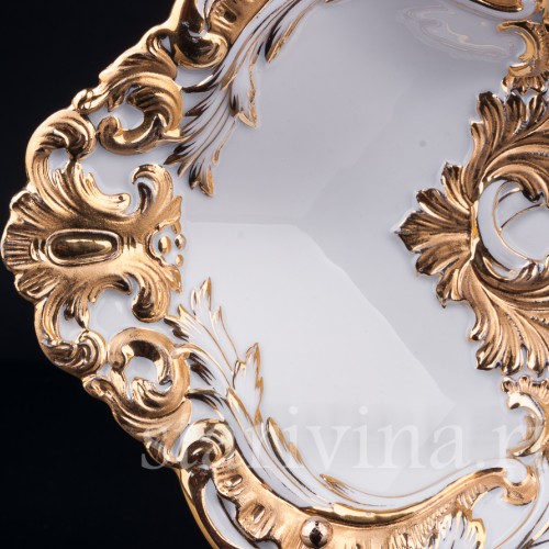 Овальное блюдо с золочением, Meissen, Германия, кон. 19 - нач. 20 вв