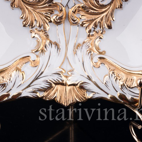 Овальное блюдо с золочением, Meissen, Германия, кон. 19 - нач. 20 вв