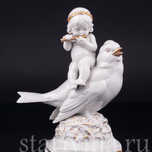 Девочка на воробье, Hertwig & Co, Германия, 1920-30 гг