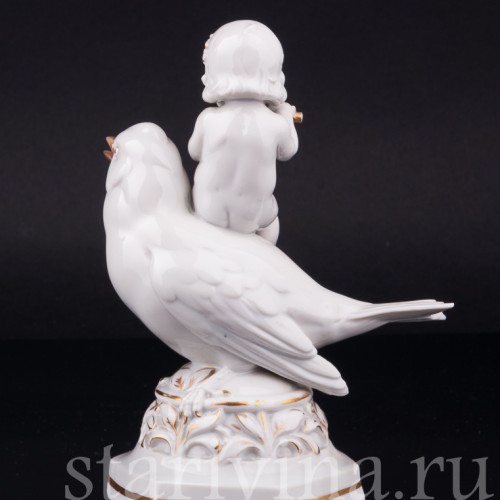 Девочка на воробье, Hertwig & Co, Германия, 1920-30 гг