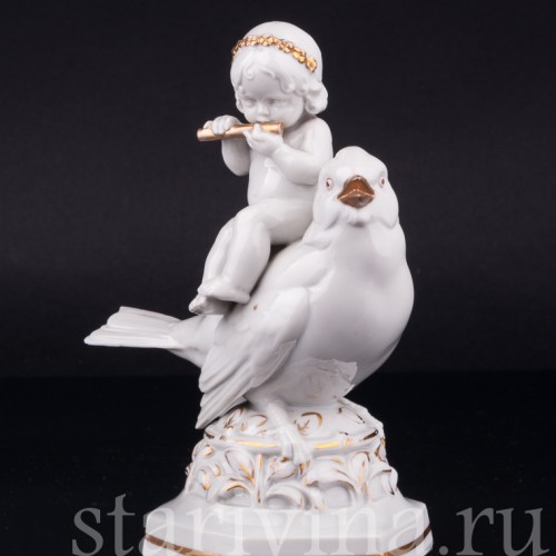 Девочка на воробье, Hertwig & Co, Германия, 1920-30 гг