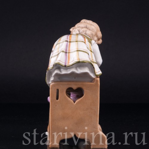 Девочка и кролик, Muller & Co, Германия, нач. 20 в