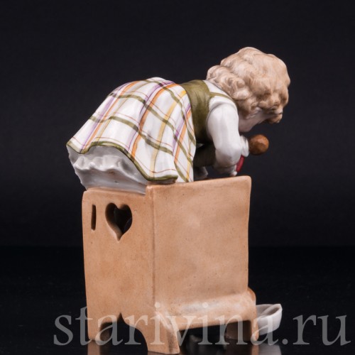 Девочка и кролик, Muller & Co, Германия, нач. 20 в