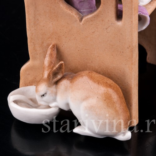 Девочка и кролик, Muller & Co, Германия, нач. 20 в