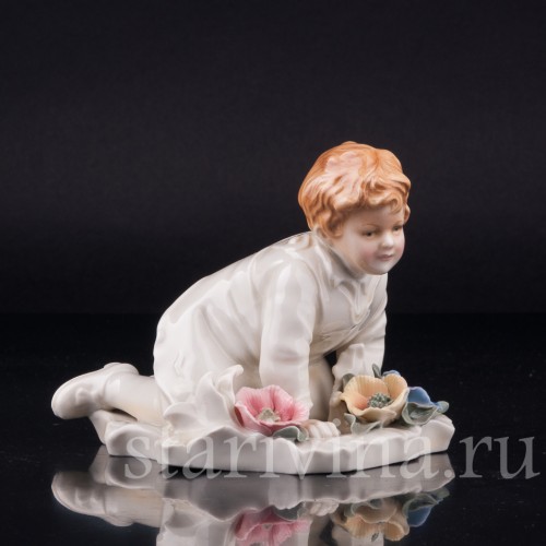 Малыш с цветами, Karl Ens, Германия, 1920-30 гг