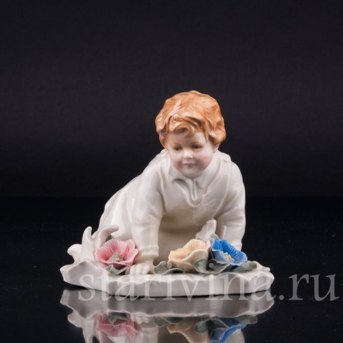 Малыш с цветами, Karl Ens, Германия, 1920-30 гг