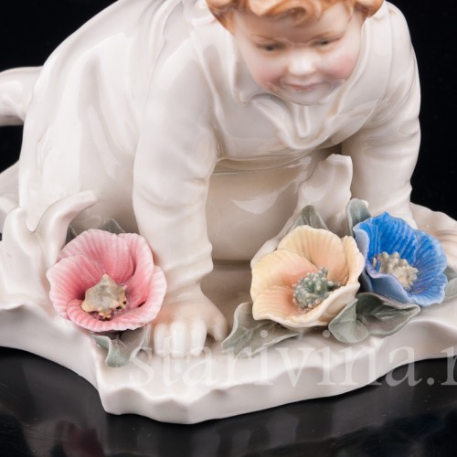 Малыш с цветами, Karl Ens, Германия, 1920-30 гг