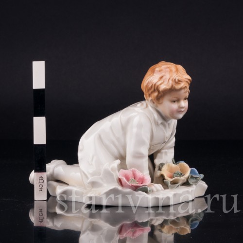 Малыш с цветами, Karl Ens, Германия, 1920-30 гг