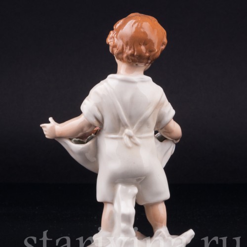 Малыш с корзиной цветов, Karl Ens, Германия, 1920-30 гг