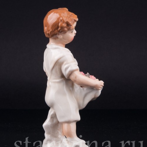 Малыш с корзиной цветов, Karl Ens, Германия, 1920-30 гг