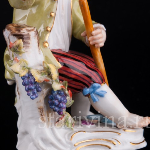 Мальчик с виноградом, Meissen, Германия, вт. пол. 20 в