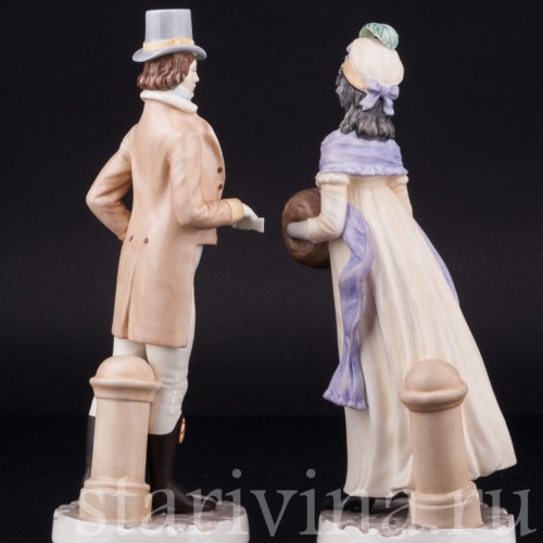 Пара на прогулке, Royal Worcester, Великобритания, вт. пол. 20 в