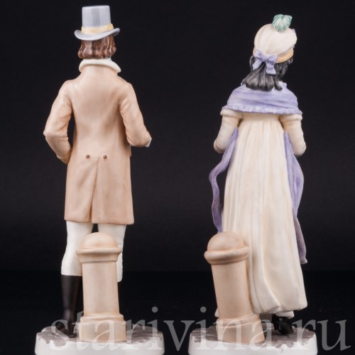 Пара на прогулке, Royal Worcester, Великобритания, вт. пол. 20 в