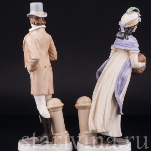 Пара на прогулке, Royal Worcester, Великобритания, вт. пол. 20 в