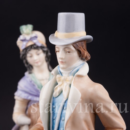 Пара на прогулке, Royal Worcester, Великобритания, вт. пол. 20 в