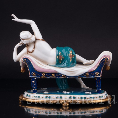 Одалиска на кушетке, E. A. Muller, Германия, 1920-30 гг