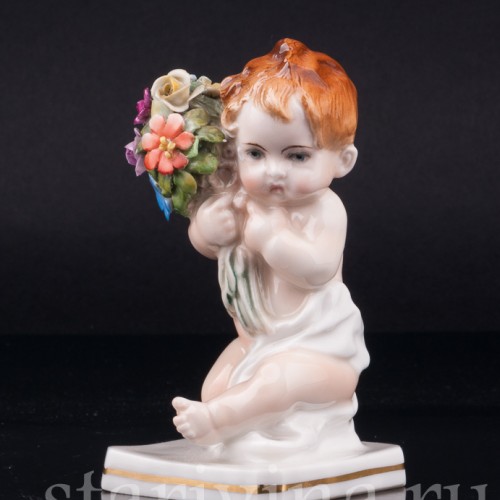 Малыш с букетом цветов, Karl Ens, Германия, 1920-30 гг