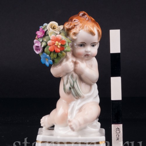 Малыш с букетом цветов, Karl Ens, Германия, 1920-30 гг