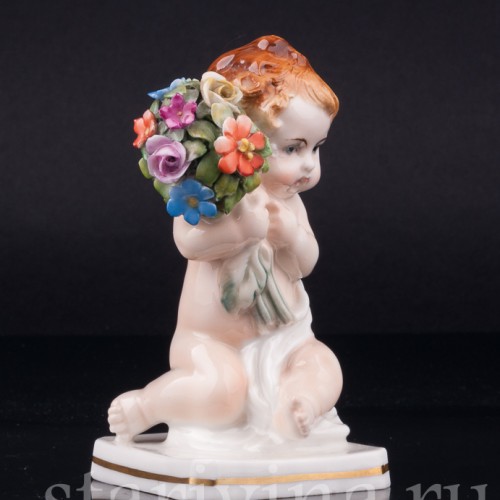 Малыш с букетом цветов, Karl Ens, Германия, 1920-30 гг