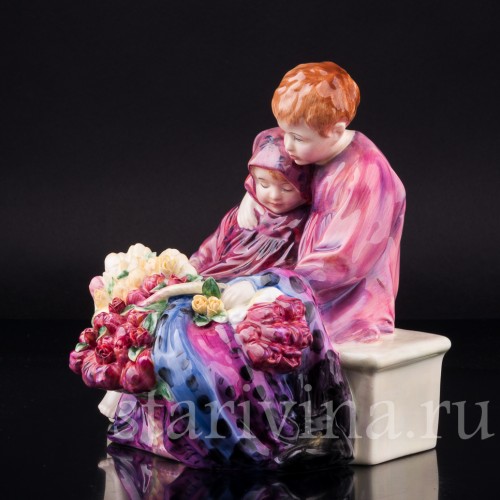 Дети продавцы цветов, Royal Doulton, Великобритания, вт. пол. 20 в