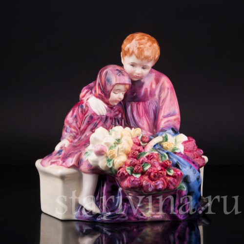 Дети продавцы цветов, Royal Doulton, Великобритания, вт. пол. 20 в