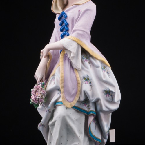 Дама с букетом, Франция, 19 в