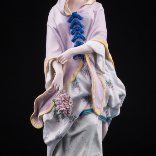 Дама с букетом, Франция, 19 в