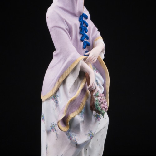 Дама с букетом, Франция, 19 в