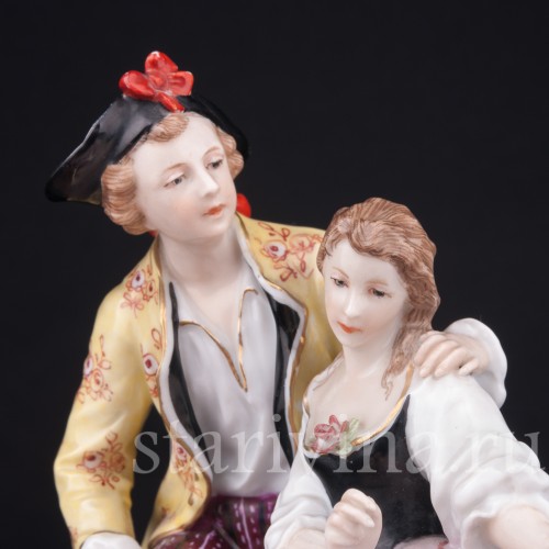 Пара с голубями, Karl Ens, Германия, кон. 19 в