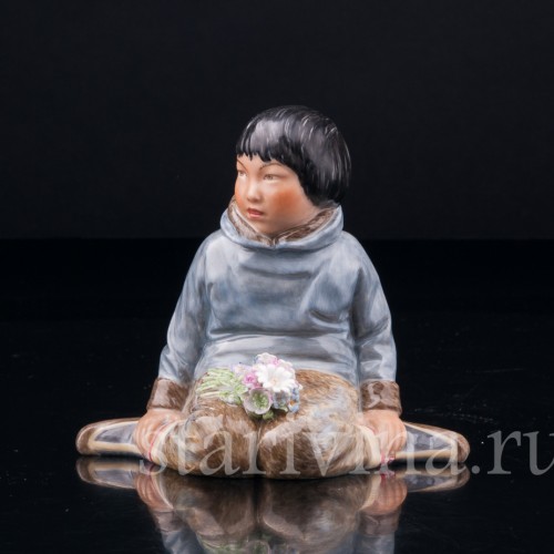 Статуэтка Мальчик из Гренландии, Royal Copenhagen, Дания, пер. пол. 20 в.