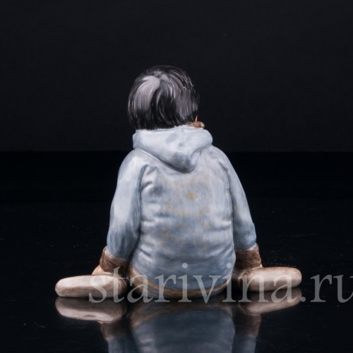 Статуэтка Мальчик из Гренландии, Royal Copenhagen, Дания, пер. пол. 20 в.
