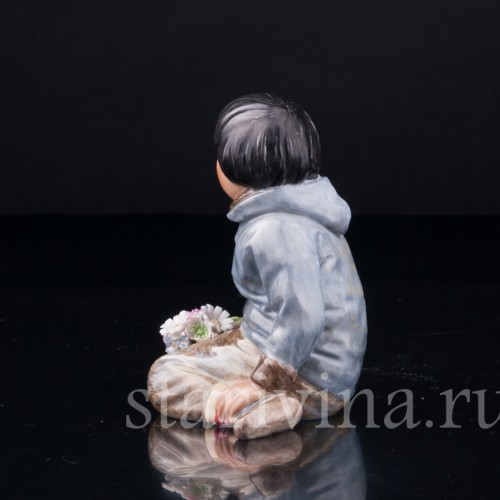 Статуэтка Мальчик из Гренландии, Royal Copenhagen, Дания, пер. пол. 20 в.