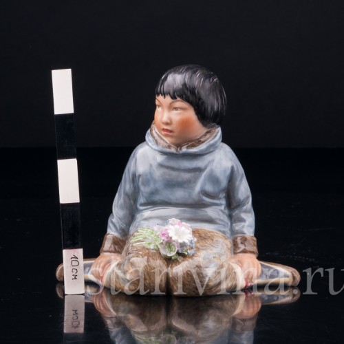 Статуэтка Мальчик из Гренландии, Royal Copenhagen, Дания, пер. пол. 20 в.