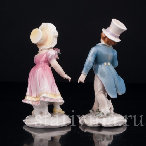 Дети с букетами цветов, Karl Ens, Германия, 1920-30 гг