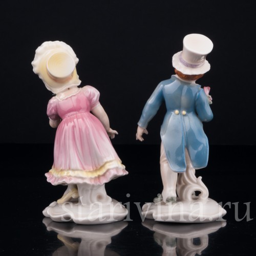 Дети с букетами цветов, Karl Ens, Германия, 1920-30 гг