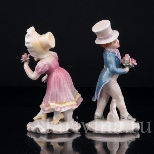 Дети с букетами цветов, Karl Ens, Германия, 1920-30 гг