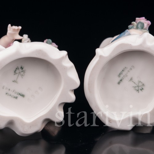 Дети с букетами цветов, Karl Ens, Германия, 1920-30 гг