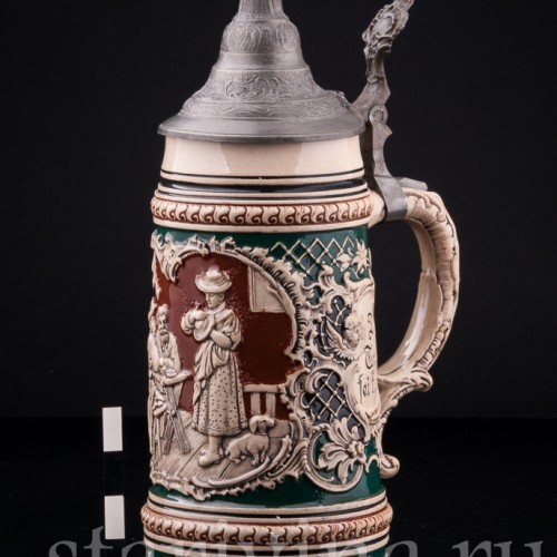 Пивная кружка В таверне, 1 л, Albert Jacob Thewalt, Германия