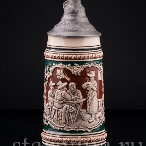 Пивная кружка В таверне, 1 л, Albert Jacob Thewalt, Германия