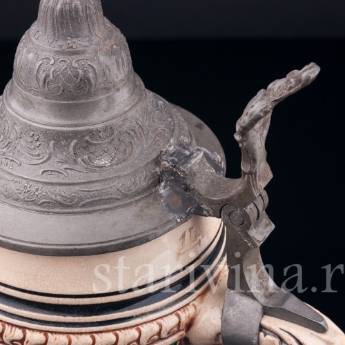 Пивная кружка В таверне, 1 л, Albert Jacob Thewalt, Германия