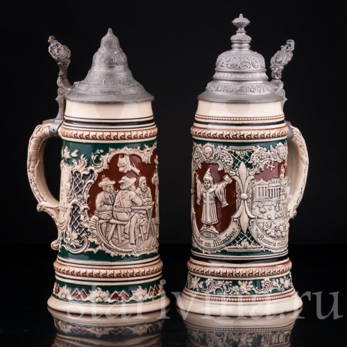 Пивная кружка В таверне, 1 л, Albert Jacob Thewalt, Германия