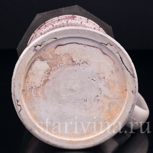 Пивная кружка "Башня" 1/2 л, Theodor Wieseler, Германия, кон. 19 в