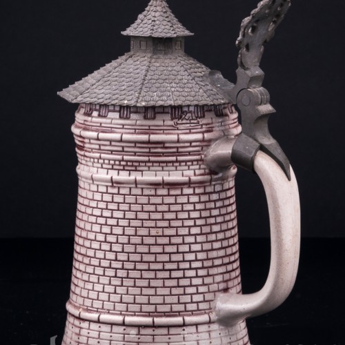 Пивная кружка "Башня" 1/2 л, Theodor Wieseler, Германия, кон. 19 в