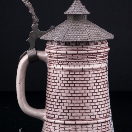 Пивная кружка "Башня" 1/2 л, Theodor Wieseler, Германия, кон. 19 в