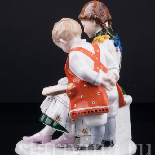 Дети читающие книгу, Karl Ens, Германия, кон. 19 в