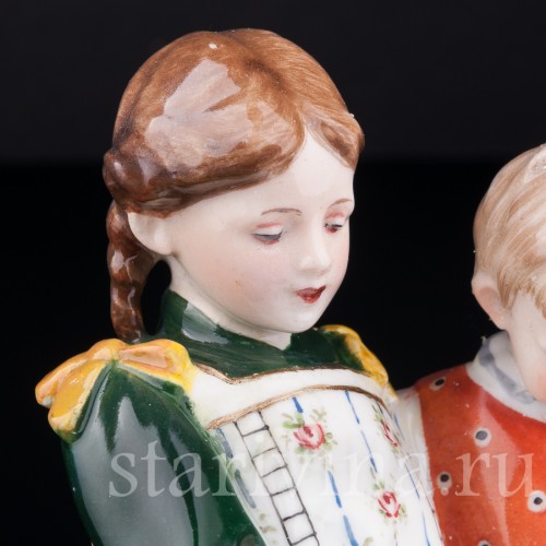 Дети читающие книгу, Karl Ens, Германия, кон. 19 в