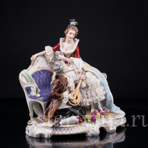 Песня любви, кружевная, E. A. Muller, Германия, нач. 20 в