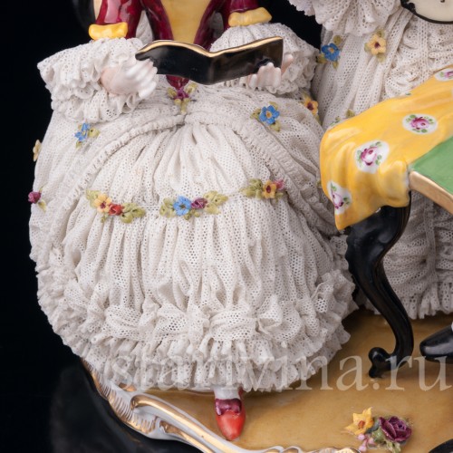 Музыкальное трио, кружевная, Ackermann & Fritze, Германия, нач. 20 в